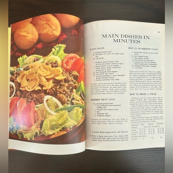 Vintage 1967 Better Homes And Gardens Jiffy Cooking Cookbook - Picture 6 of 10